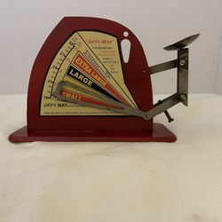 Vintage Jiffy Way Metal Egg Scale
