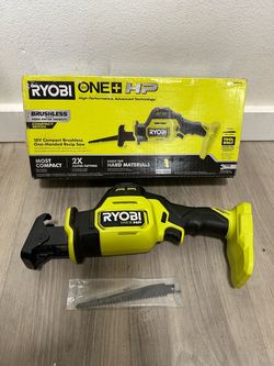 RYOBI ONE+ HP 18V Brushless Cordless Compact One-Handed Reciprocating Saw (Tool Only)