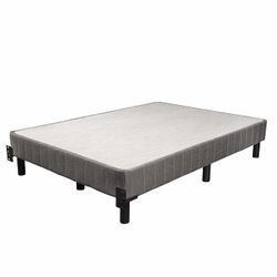 NEW - EnForce QUEEN 7" Metal Box Spring with Headboard Bracket and Legs