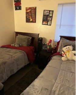 Two twin beds w/ mattress
