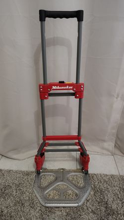 Milwaukee 150-lb Capacity 2 -Wheel Red Steel Folding hand truck