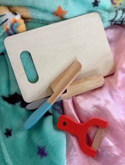 Kids kitchen wood velcro set