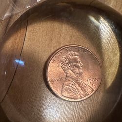 1998 Penny Error Double Ear 