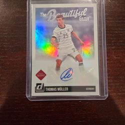 Thomas muller auto signed soccer card