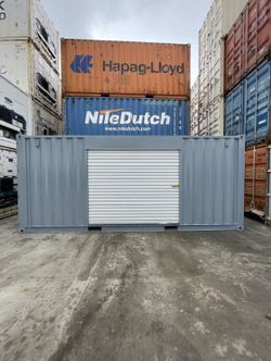 20FT REFURBISHED SHIPPING CONTAINER - 7FT SIDE ROLL UP DOOR