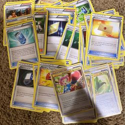 Pokemon Cards Trainer and Supporter cards