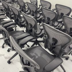 🔥BRAND NEW HERMAN MILLER REMASTERED AERON CHAIRS SIZE B FULLY LOADED WITH POSTURE-FIT SL!🔥
