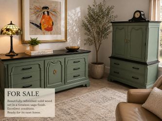 Dresser and armoire set
