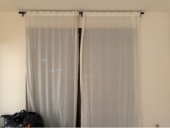 Sheer Curtains + Rod