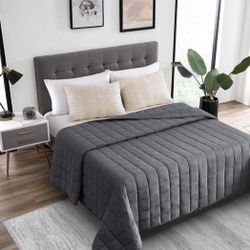 Katherine Williams Weighted Blanket New. Queen Sized 60” X 80” Grey