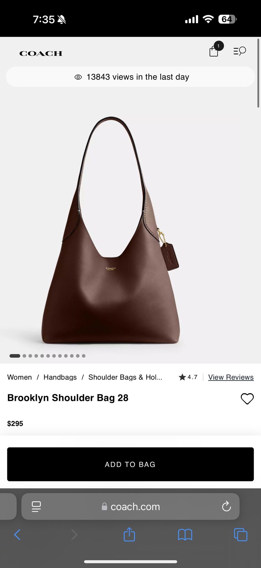 Coach Brooklyn Shoulder Bag