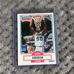 1990-91 Fleer David Robinson Rookie Card RC San Antonio Spurs