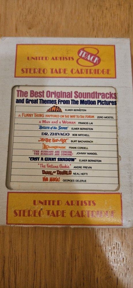 The Best Original Sounds Tracks and Great Themes from the Motion Pictures vinyl record - Elmer Bernstein, Jerry Goldsmith, and John Williams 8 track