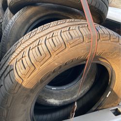 I got two tires in good condition they have about 50 to 60% size number 245/65/17