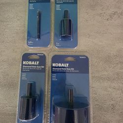 Kobalt Diamond Hole Saw Bits NEW In Package 