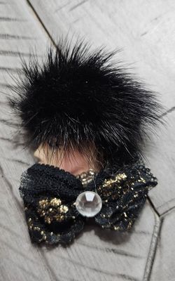 Painted lady brooch