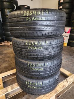 225 40R 19 USED TIRES PIRELLI RUN FLAT 2254019 USED TIRES (SET) MOUNT BALANCE INCLUDED