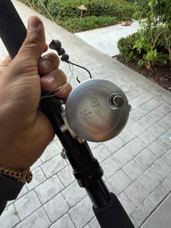 Avet paired with a Connelly bottom rod