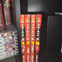 Triage X Vol 4 5 7 14 English OOP Manga