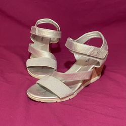 Silver Velcro Wedges