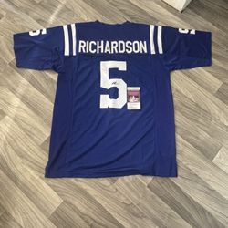 Indianapolis Colts Anthony Richardson Signed Jersey 