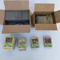 Vintage Pokemon Cards Bulk 1,168 Cards