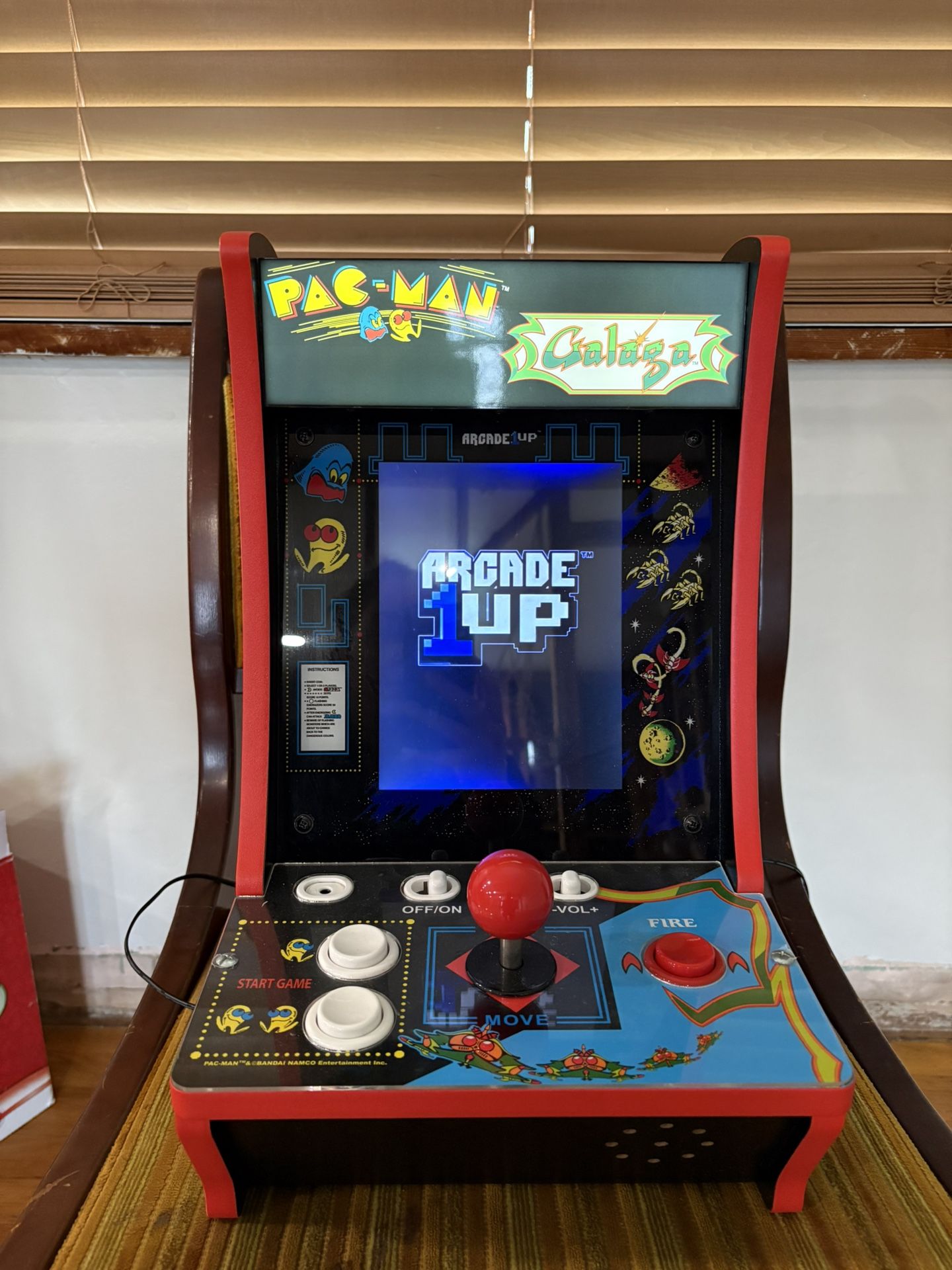 ARCADE 1UP PAC MAN GALAGA TABLE TOP ARCADE