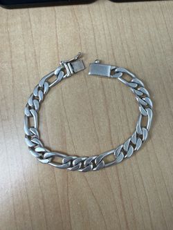 Esclava Fígaro 8 Pulgadas 925 Plata