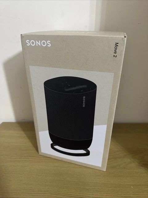 Sonos Move 2 Portable Smart Speaker with Voice Control - Black (MOVE2UK1BLK)