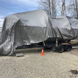 Sailboat And Trailer 