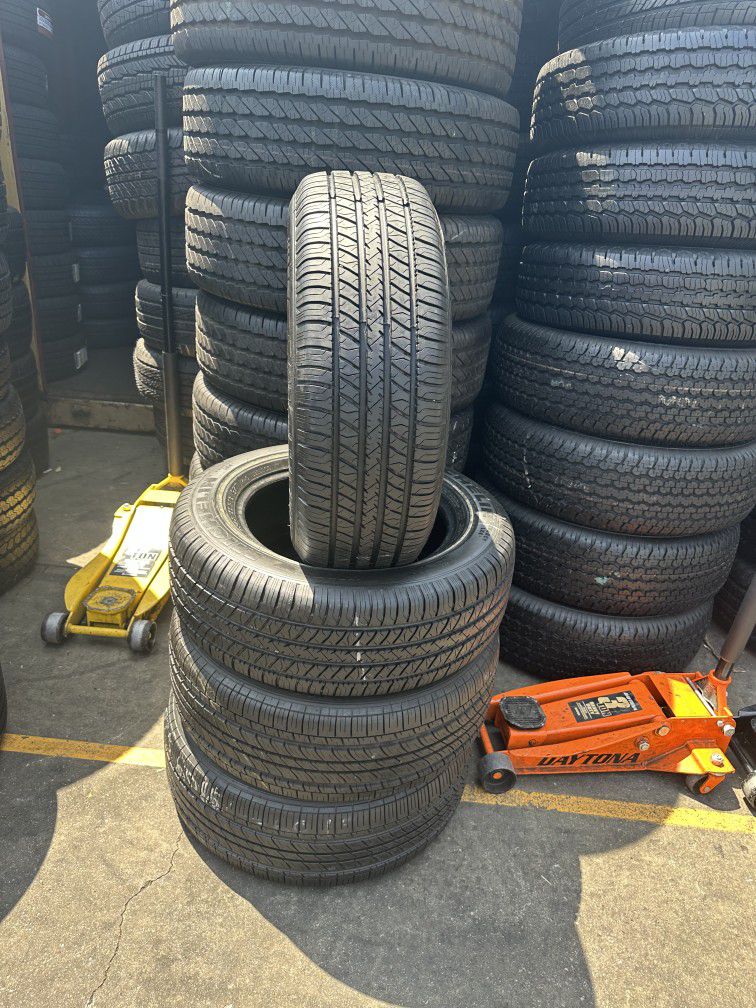 MICHELIN P225/60R16 SET OF FOUR USED TIRES 