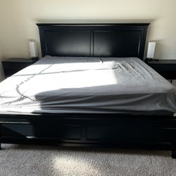 King Bed Frame Black  