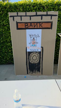 Toy story Handmade Wild West Party Prop Set / Photo Backdrops (Saloon, Bank, Hotel, School) Toy Story