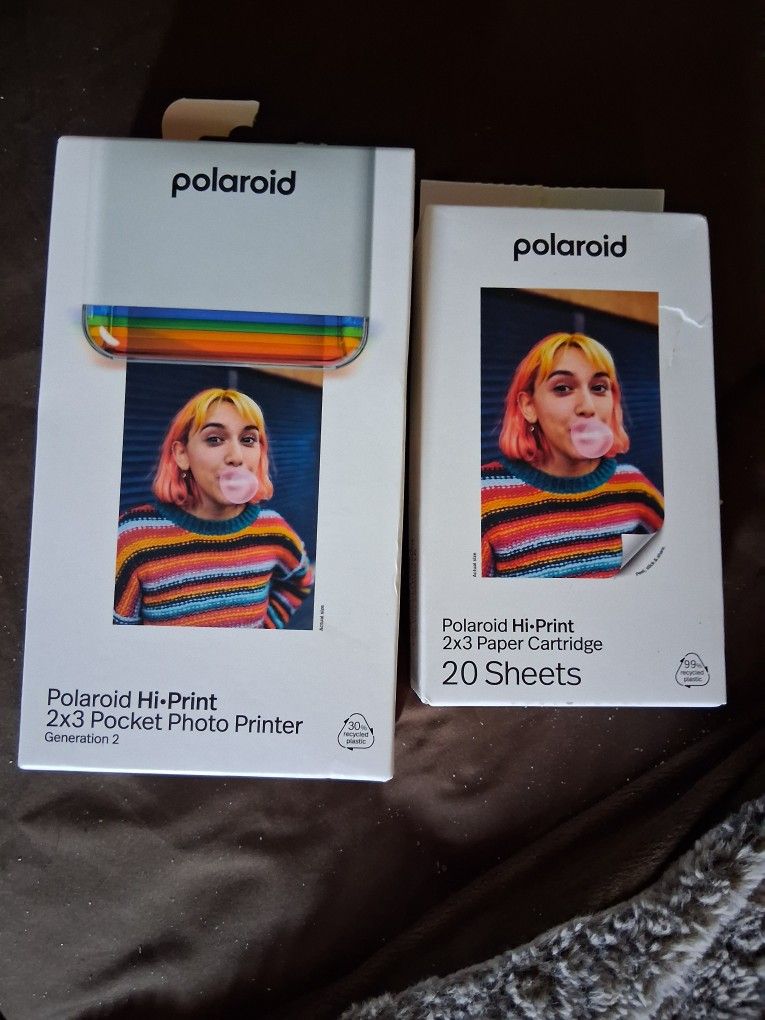 Polaroid Bluetooth Photo Printer W/ Print Paper