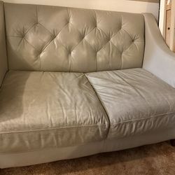 Leather Loveseat