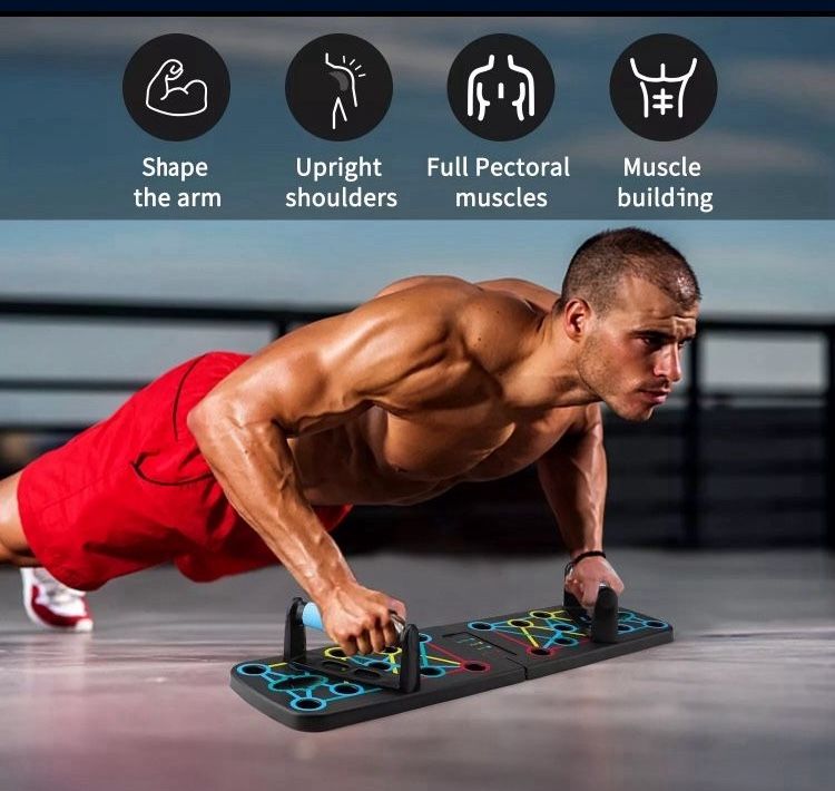 Push Up Board - Workout Fitness Training Equipment Triceps Shoulders Chest