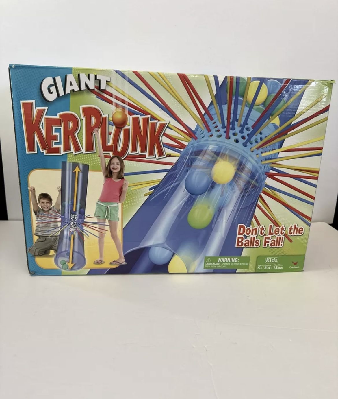 Giant Kerplunk Party Game Indoor Outdoor Original Box (Incomplete Read)