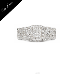 14K Gold Engagement Ring/Wedding 1.33 Ctw Diamond Signed Neil Lane Designer Set (Retails for $5990)