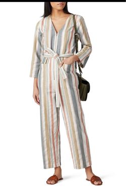 Madewell Striped Wide Leg Jumpsuit – Size 4
