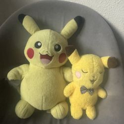 Build A Bear Pikachu Plushies Bundle Bow tie Pikachu