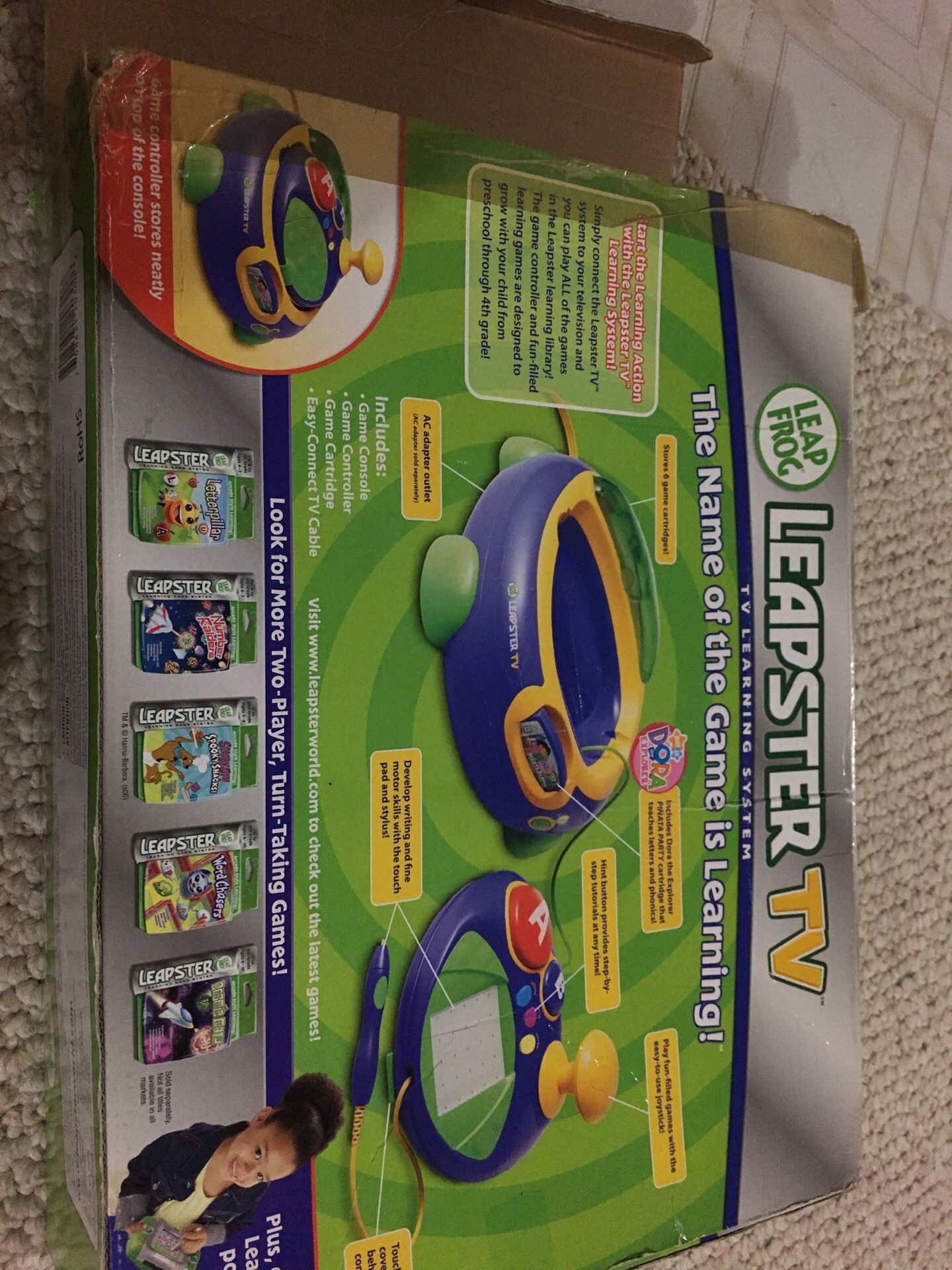 Leapster tv kids game console