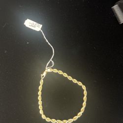 14k Rope Bracelet 