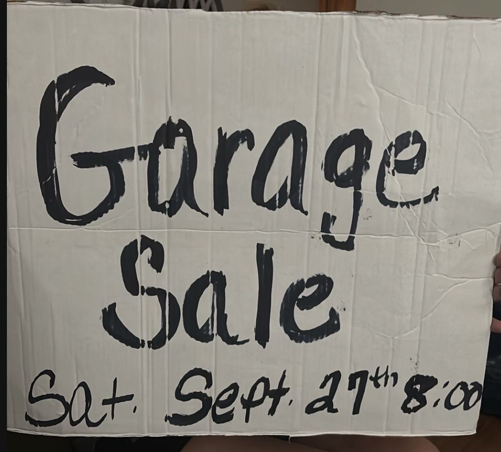 GARAGE SALE- 9-27-2025 8:00 AM
