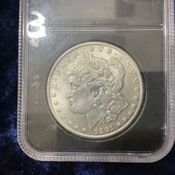 1891 CC Morgan Silver Dollar High Grade AU Key Date Rare Coin