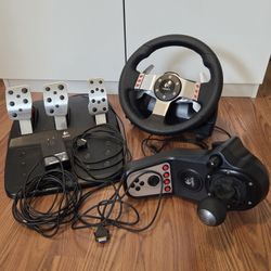 Logitech G27 Racing Wheel PC/PS3/PS2 WORKING