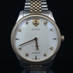 Gucci Men's G-Timeless 40mm Automatic Two-Tone Bracelet Watch YA126356