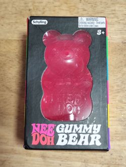 NeeDoh PINK GUMMY BEAR - Viral Squishy/Fidget Toy, NEW IN BOX AUTHENTIC SENSORY