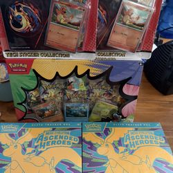 Ascended Hero Lot Etb / Tech Sticker / Pin Collection 