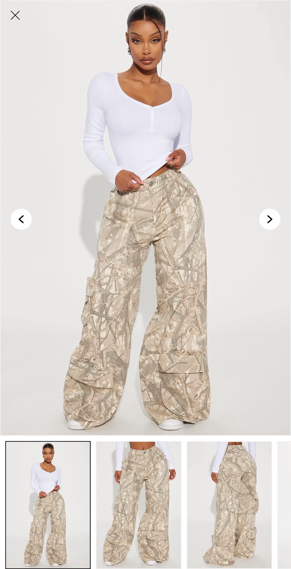 Fashion Nova Camo Jeans Size 5