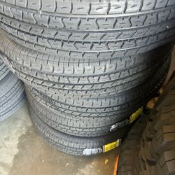 Set Of 4 Trailer Tires ST 205x75-15 8 Ply $260 
